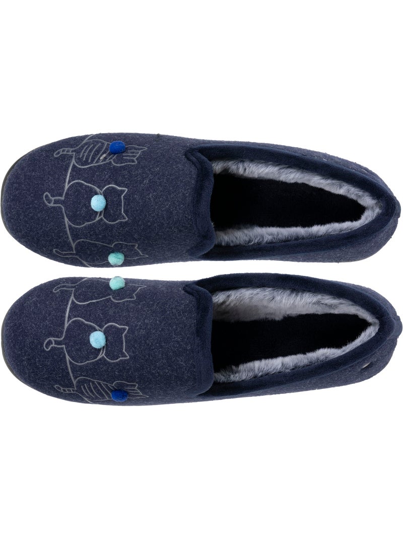Zapatillas cerradas flexible, ultracómodo y ligero, mujer isotoner Azul Azul - Kiabi