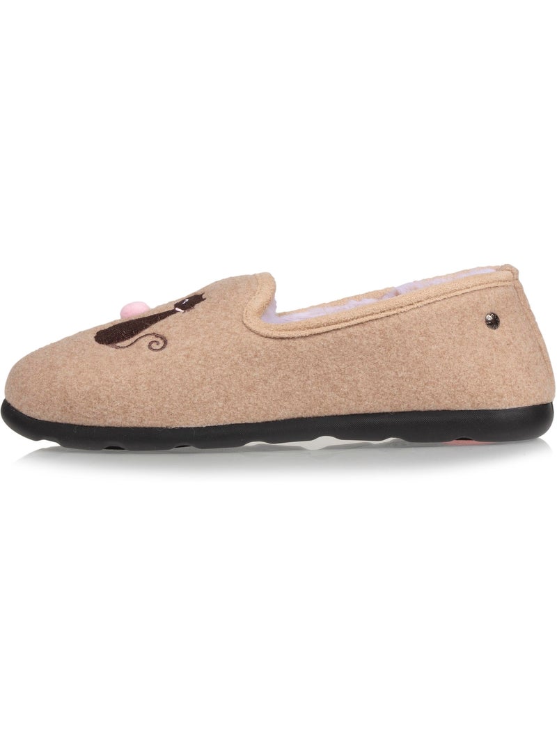 Zapatillas cerradas flexible, ultracómodo y ligero, mujer isotoner Beige jaspeado - Kiabi