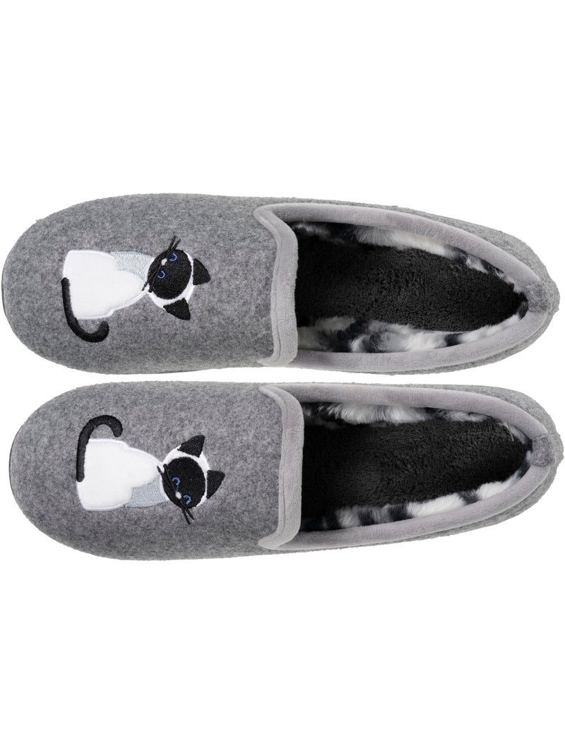 Zapatillas cerradas flexible, ultracómodo y ligero, mujer isotoner Gris gris - Kiabi