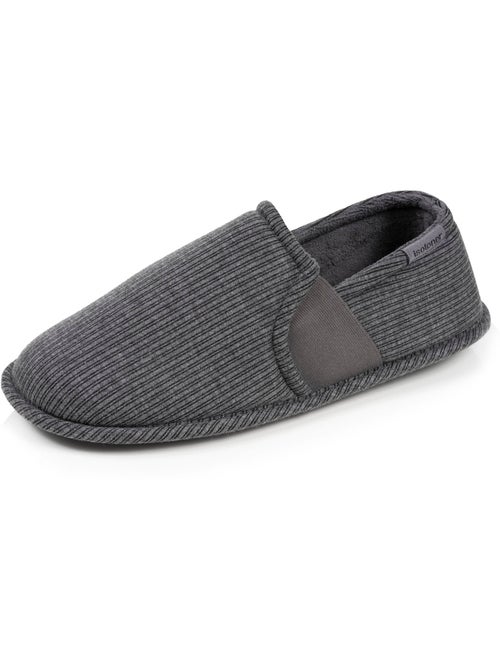 Zapatillas cerradas jersey, fácil de poner, sujeción hombre Isotoner - Kiabi