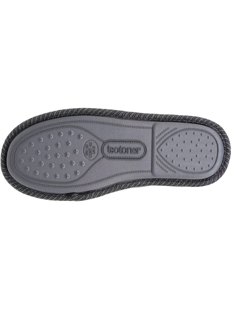 Zapatillas cerradas jersey, fácil de poner, sujeción hombre Isotoner Gris - Kiabi