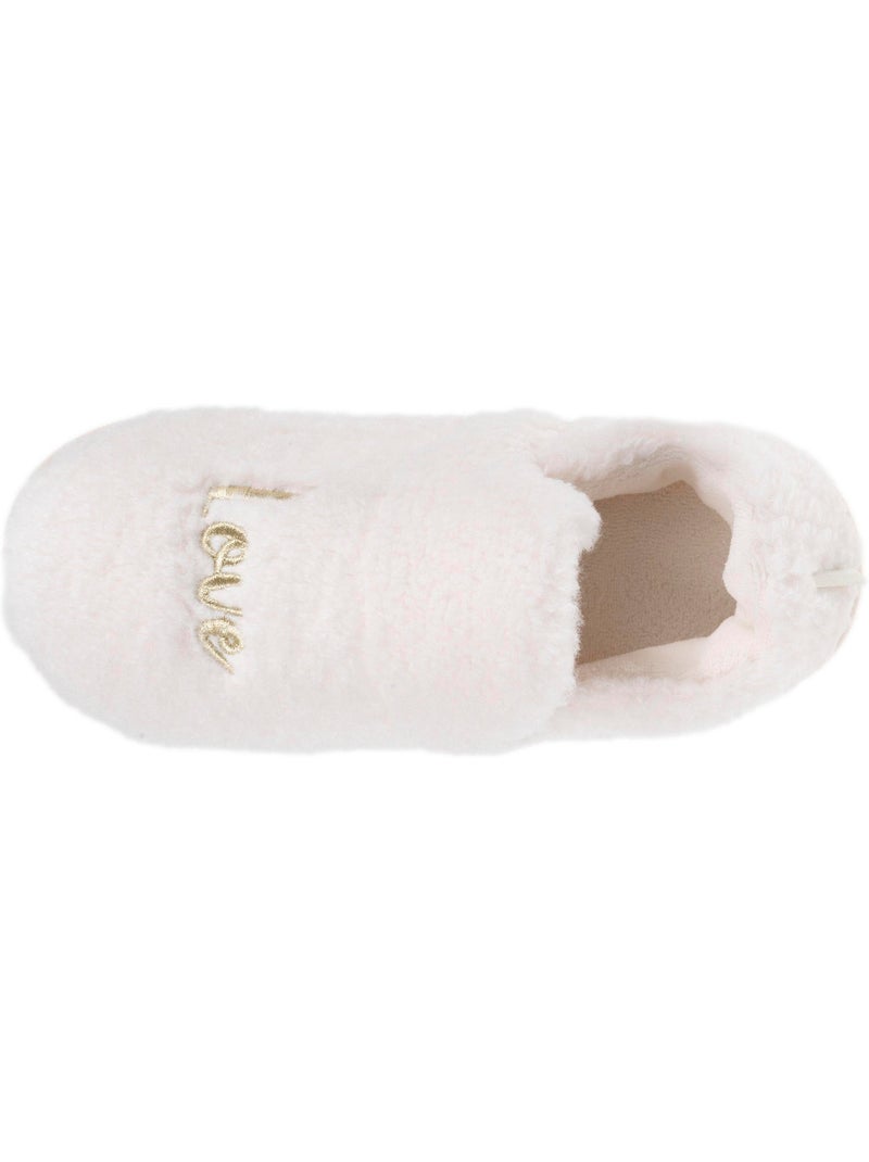 Zapatillas cerradas material de sherpa, suela bloup extra mujer Isotoner Marfil - Kiabi