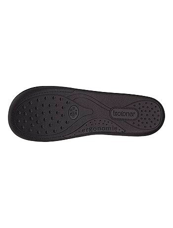 Zapatillas cerradas microvellón, suela ergonómica, espuma hombre Isotoner