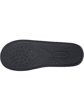 Zapatillas cerradas microvellón, suela ergonómica, espuma hombre isotoner