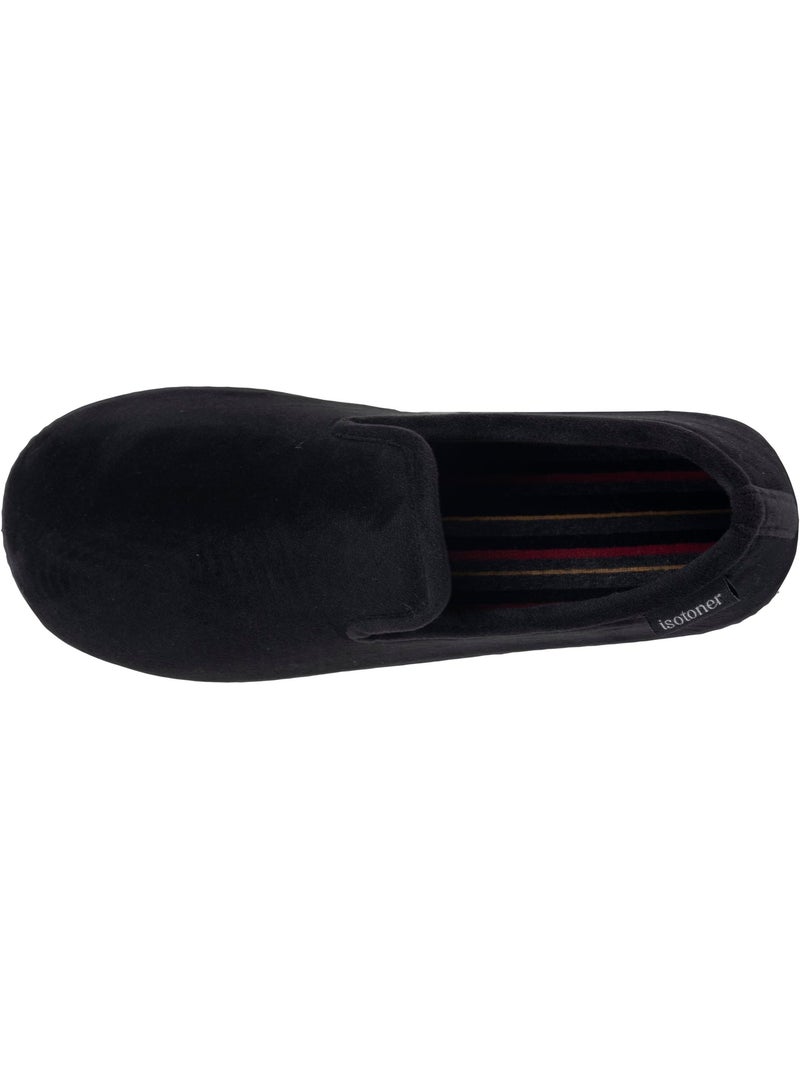 Zapatillas cerradas microvellón, suela ergonómica, espuma hombre isotoner Negro - Kiabi