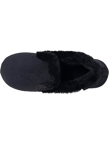 Zapatillas cerradas microvellón, suela ergonómica, espuma mujer isotoner