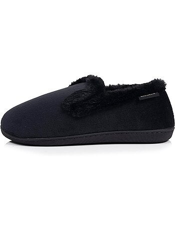 Zapatillas cerradas microvellón, suela ergonómica, espuma mujer isotoner