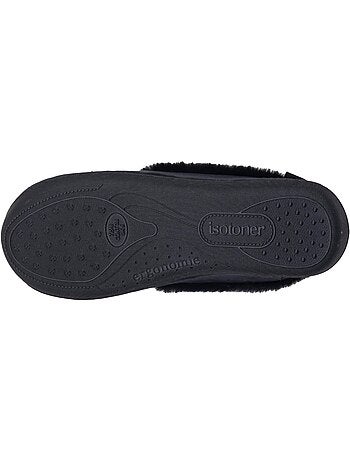 Zapatillas cerradas microvellón, suela ergonómica, espuma mujer isotoner