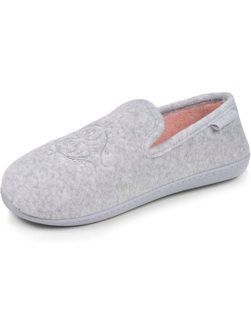 Zapatillas cerradas plantilla ergonómica de terciopelo con mujer Isotoner - Kiabi