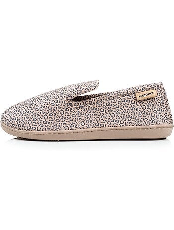 Zapatillas cerradas suedette plantilla ergonómica con mujer