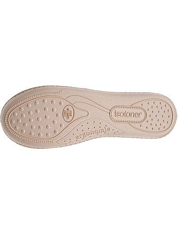 Zapatillas cerradas suedette plantilla ergonómica con mujer
