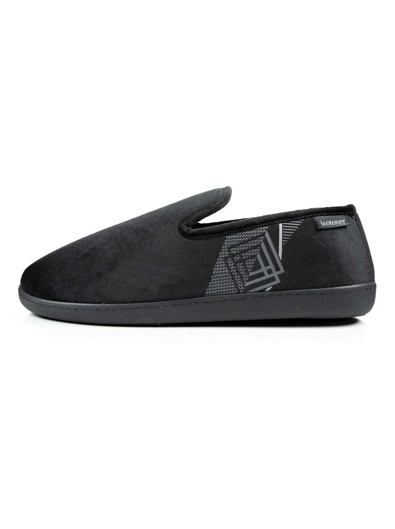 Zapatillas cerradas suela con memoria de forma hombre Isotoner Negro - Kiabi