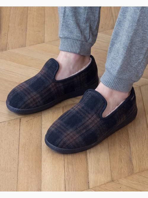 Zapatillas cerradas suela ergonómica de lana, espuma con hombre isotoner - Kiabi