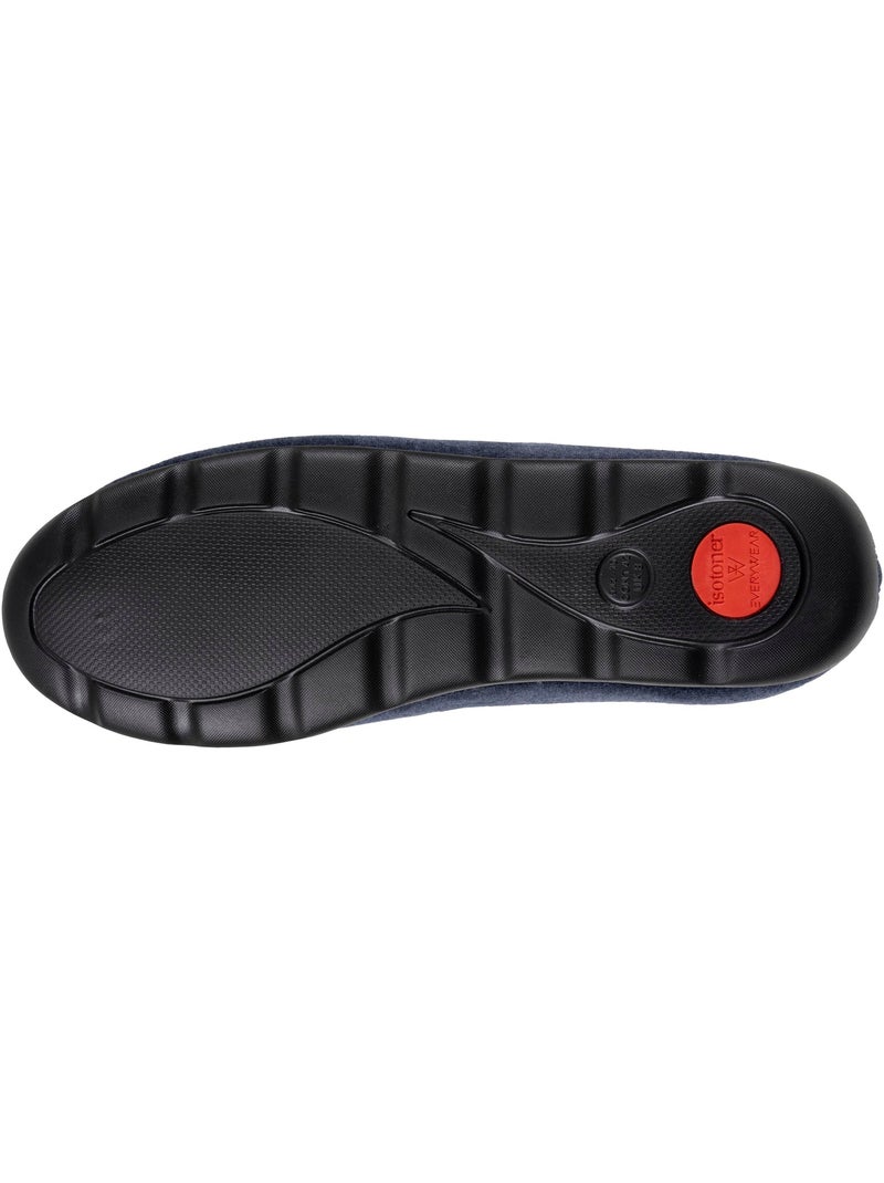 Zapatillas cerradas terciopelo flexible, ultra cómodo y hombre Isotoner Azul marino - Kiabi