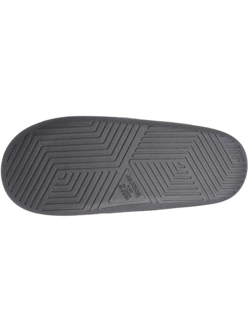 Zapatillas cerradas terciopelo, suela «bloup», extra cómodo hombre isotoner Gris jaspeado - Kiabi