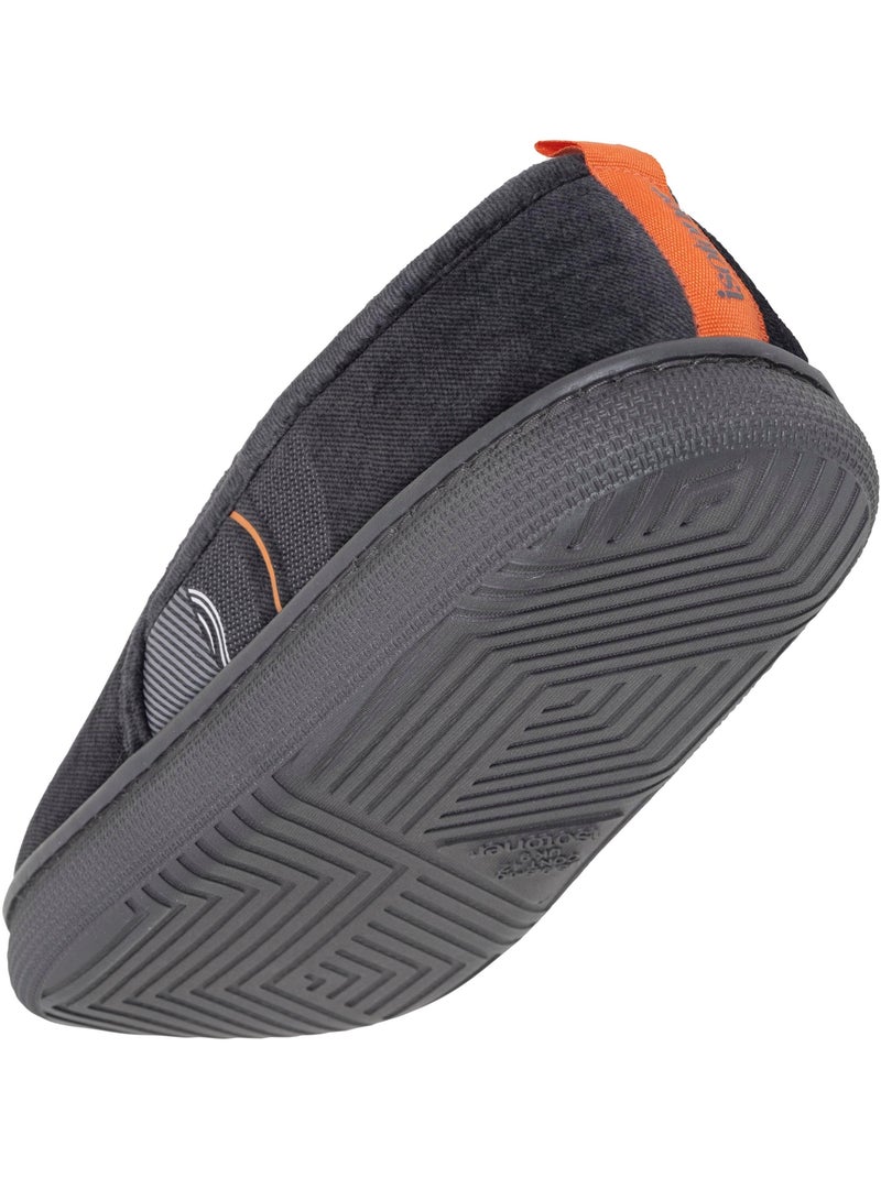Zapatillas cerradas terciopelo, suela «bloup», extra cómodo hombre isotoner Gris jaspeado - Kiabi
