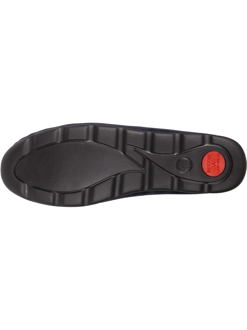 Zapatillas cerradas ultra cómodo y cálido, tecnología hombre isotoner Azul marino - Kiabi
