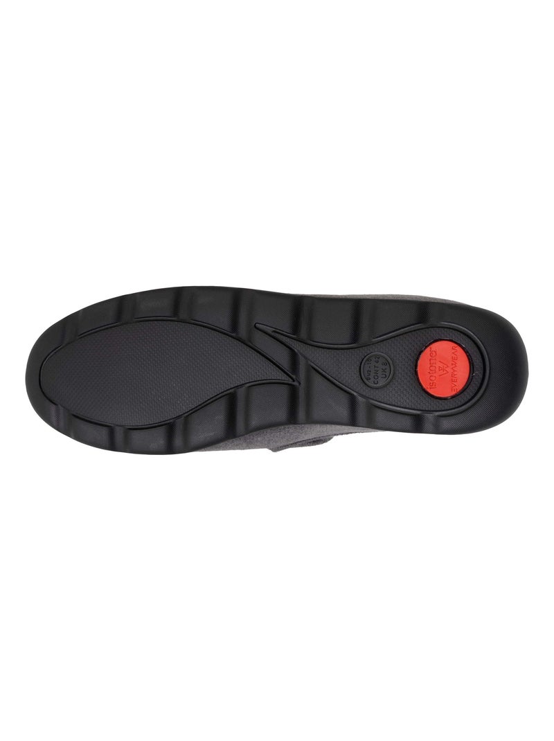 Zapatillas cerradas Ultra cómodo y cálido, tecnología hombre Isotoner Gris jaspeado - Kiabi