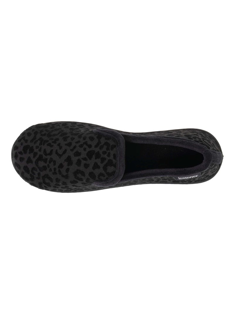 Zapatillas charentaises plantilla ergonómica confort, cálida mujer Isotoner Negro - Kiabi