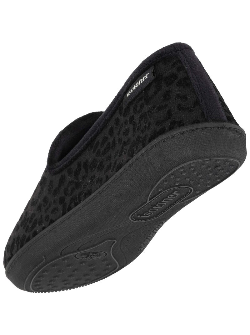 Zapatillas charentaises plantilla ergonómica confort, cálida mujer Isotoner Negro - Kiabi