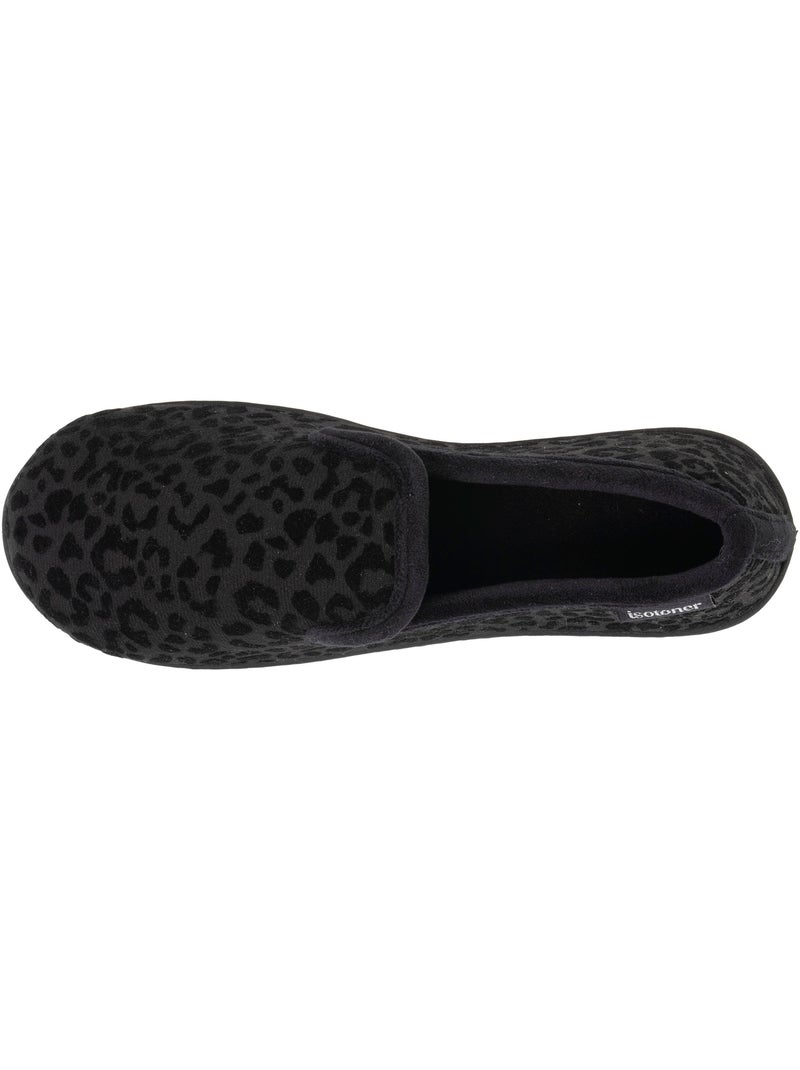 Zapatillas charentaises plantilla ergonómica confort, cálida mujer Negro - Kiabi