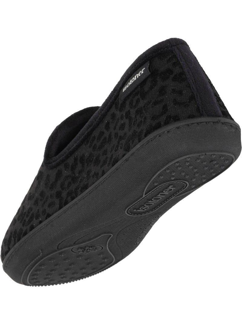 Zapatillas charentaises plantilla ergonómica confort, cálida mujer Negro - Kiabi