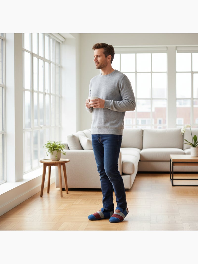 Zapatillas charentaisias hombre ozabi suela extraíble fabricadas españa Azul - Kiabi