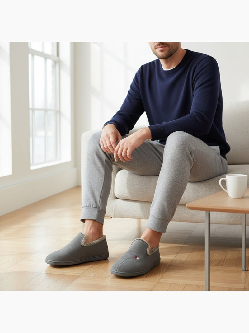 Zapatillas charentaisias hombre ozabi suela extraíble fabricadas españa Gris - Kiabi