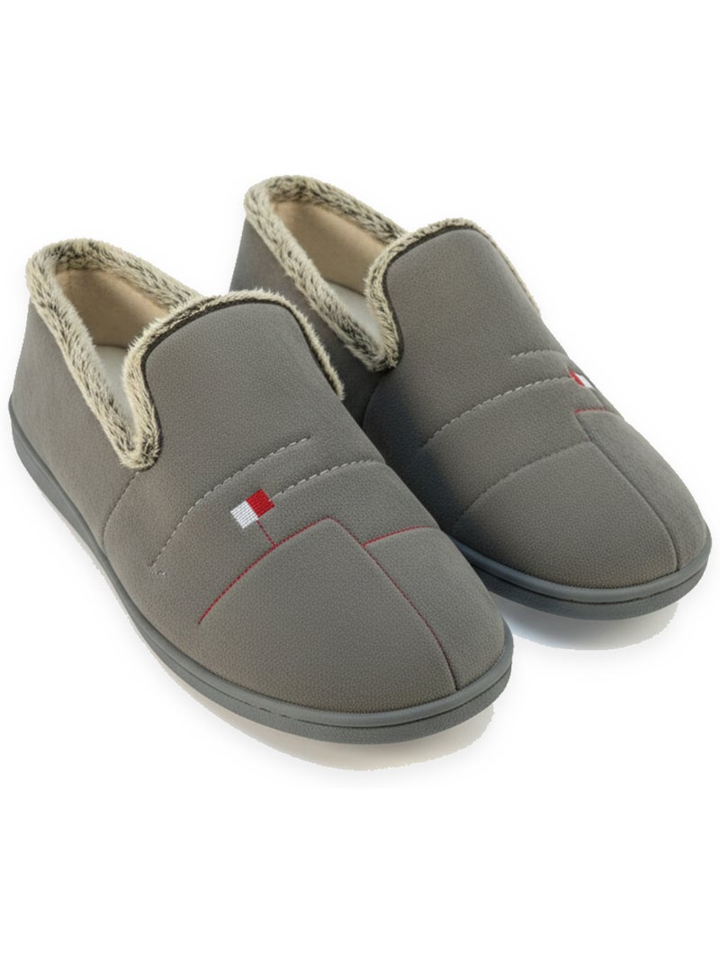 Zapatillas charentaisias hombre ozabi suela extraíble fabricadas españa Gris - Kiabi