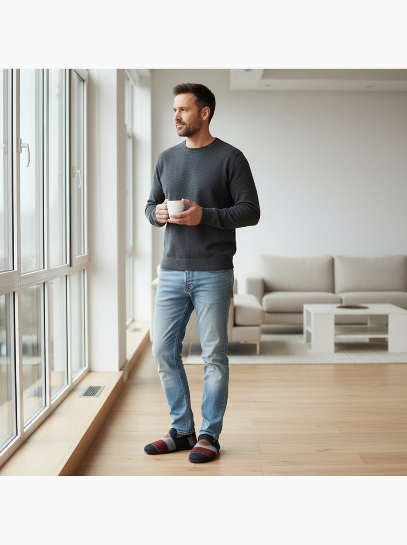 Zapatillas charentaisias hombre ozabi suela extraíble fabricadas españa Negro - Kiabi
