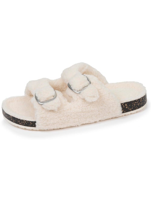 Zapatillas chinelas abiertas amortiguación del talón, comodidad al mujer isotoner - Kiabi Zapatillas chinelas abiertas amortiguación del talón, comodidad al mujer isotoner - Kiabi