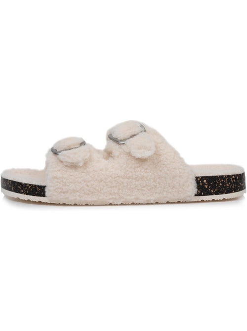Zapatillas chinelas abiertas amortiguación del talón, comodidad al mujer isotoner - Kiabi Zapatillas chinelas abiertas amortiguación del talón, comodidad al mujer isotoner - Kiabi