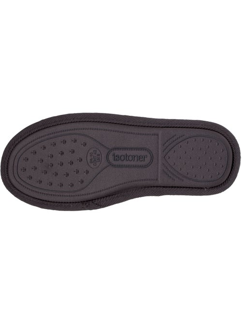 Zapatillas chinelas abiertas , pantuflas ligeras terciopelo hombre - Kiabi