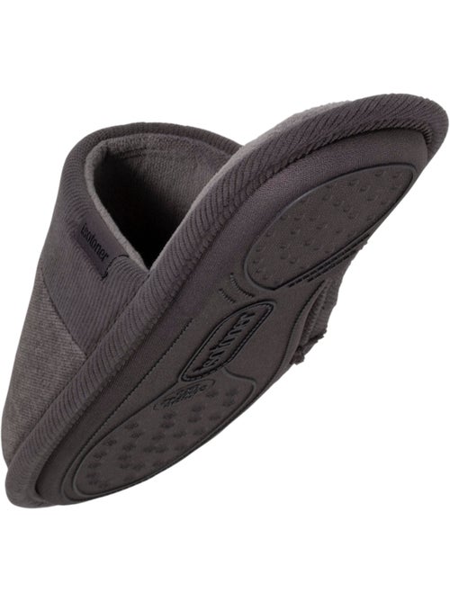 Zapatillas chinelas abiertas , pantuflas ligeras terciopelo hombre - Kiabi
