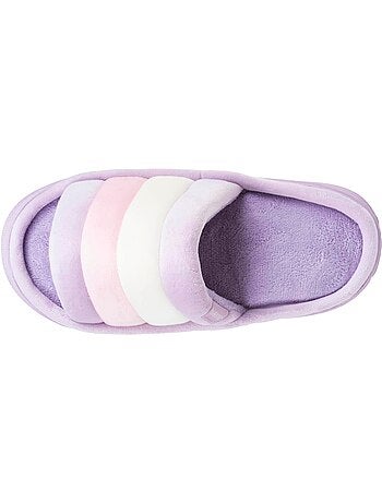 Zapatillas chinelas abiertas suela de terciopelo bloup XTRA Comfort mujer Isotoner