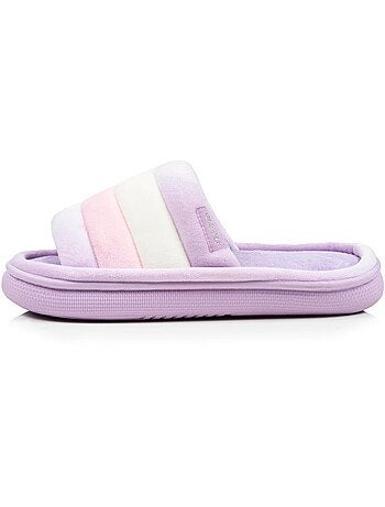 Zapatillas chinelas abiertas suela de terciopelo bloup XTRA Comfort mujer Isotoner