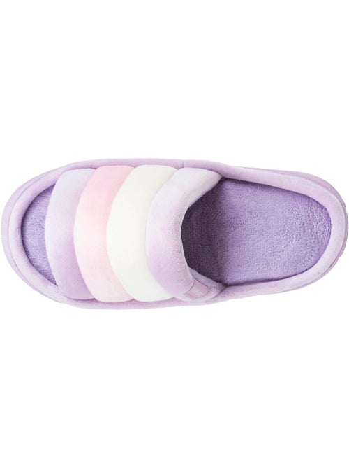 Zapatillas chinelas abiertas suela de terciopelo bloup XTRA Comfort mujer Isotoner - Kiabi