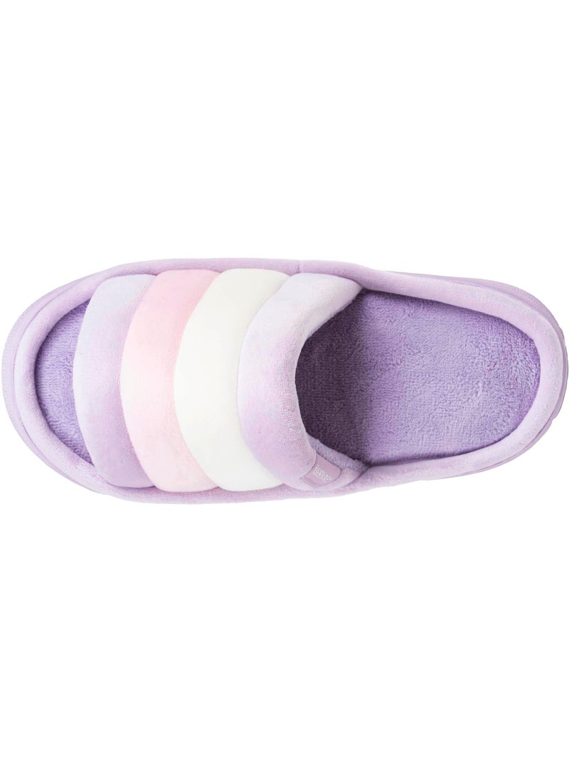 Zapatillas chinelas abiertas suela de terciopelo bloup XTRA Comfort mujer Isotoner Multicolor - Kiabi