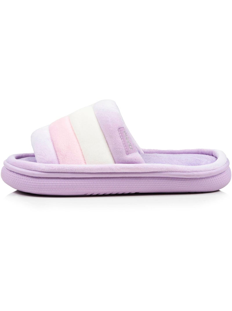 Zapatillas chinelas abiertas suela de terciopelo bloup XTRA Comfort mujer Isotoner Multicolor - Kiabi