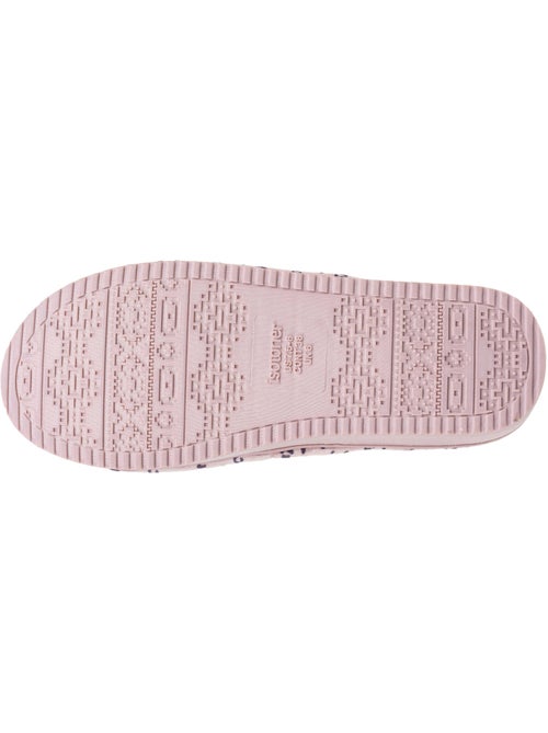 Zapatillas chinelas abiertas terciopelo, plataforma de 3,5 cm mujer Isotoner - Kiabi