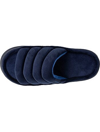 Zapatillas chinelas abiertas terciopelo ultra suave, suela bloup XTRA hombre Isotoner