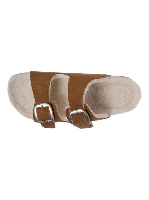 Zapatillas chinelas abiertas ultra-confortable, en cuero mujer Isotoner - Kiabi