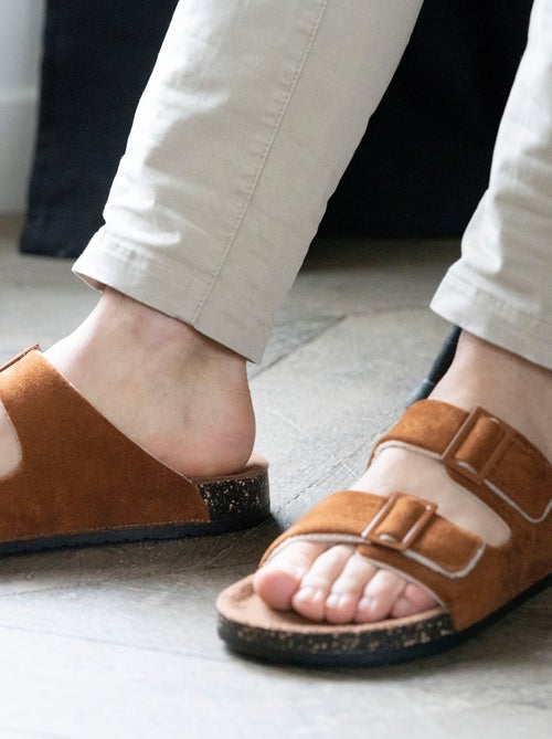 Zapatillas chinelas abiertas ultracómodo hombre Isotoner - Kiabi