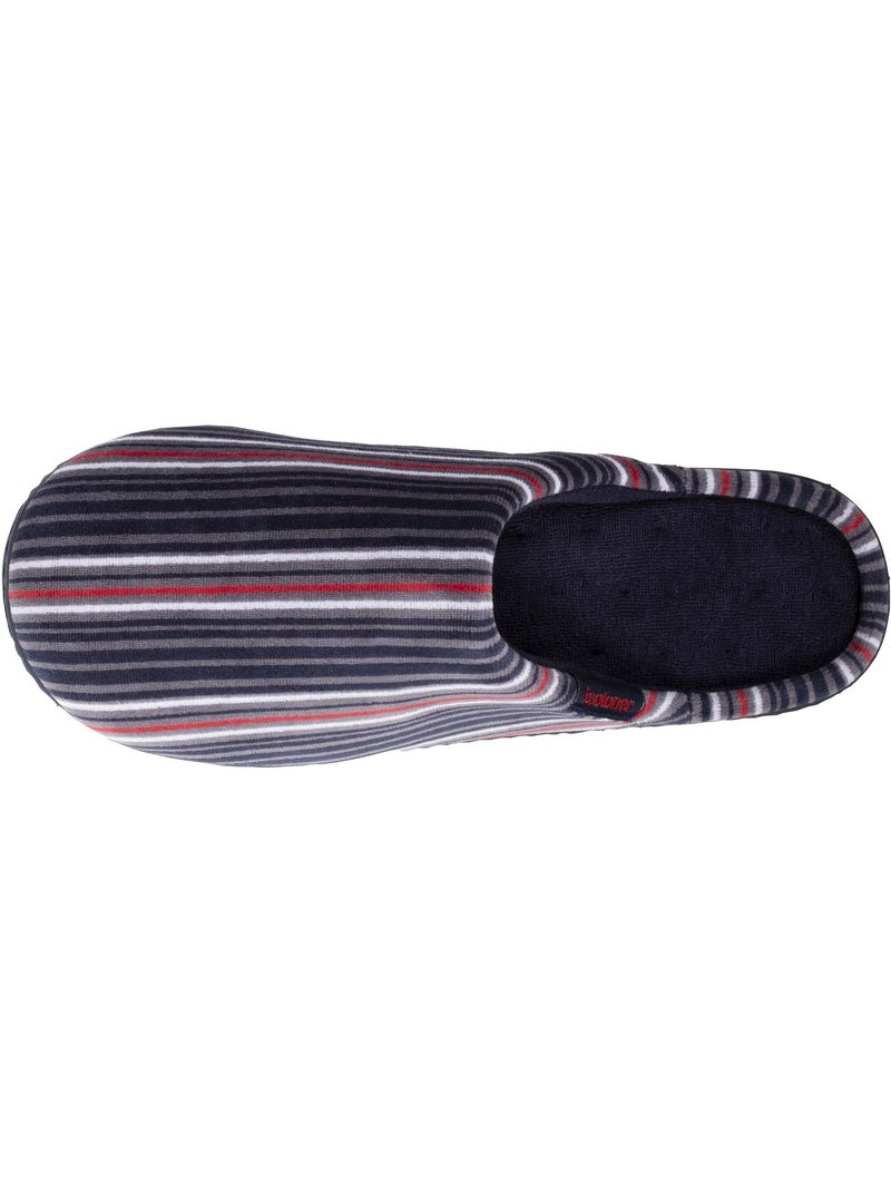 Zapatillas chinelas casual hombre Isotoner Gris rojo azul - Kiabi