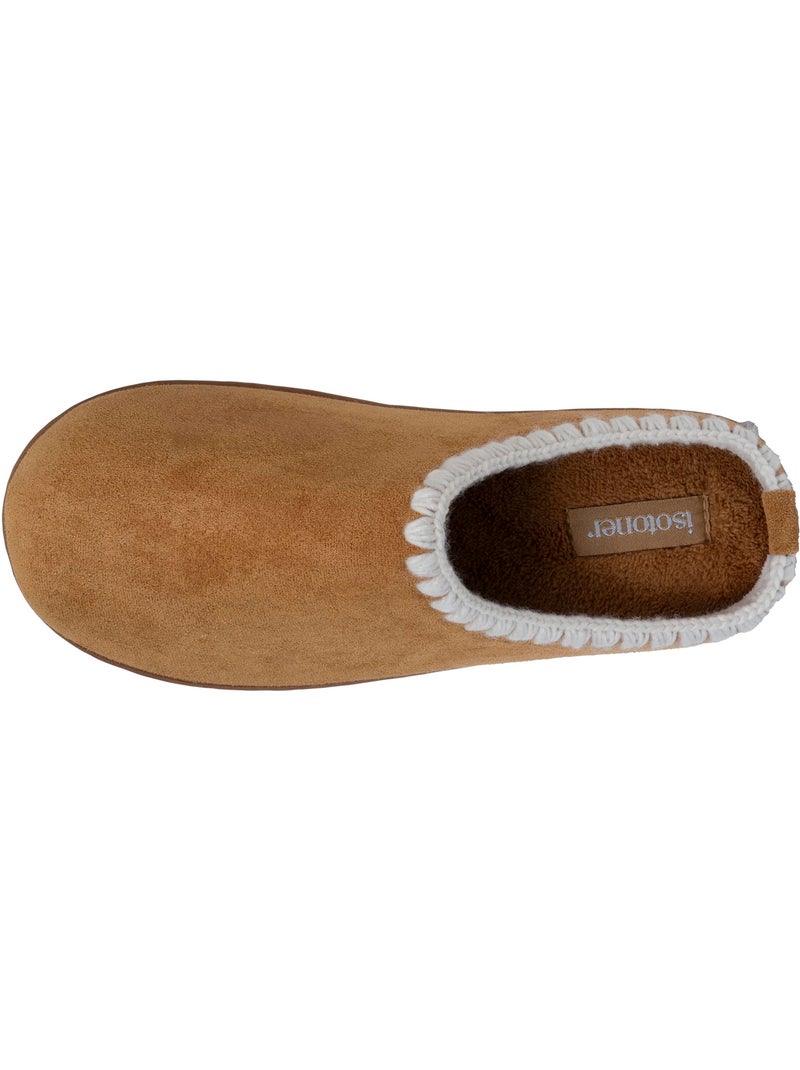 Zapatillas chinelas con tacón de cuña de 3,5 cm, muy cómodo mujer Camel - Kiabi