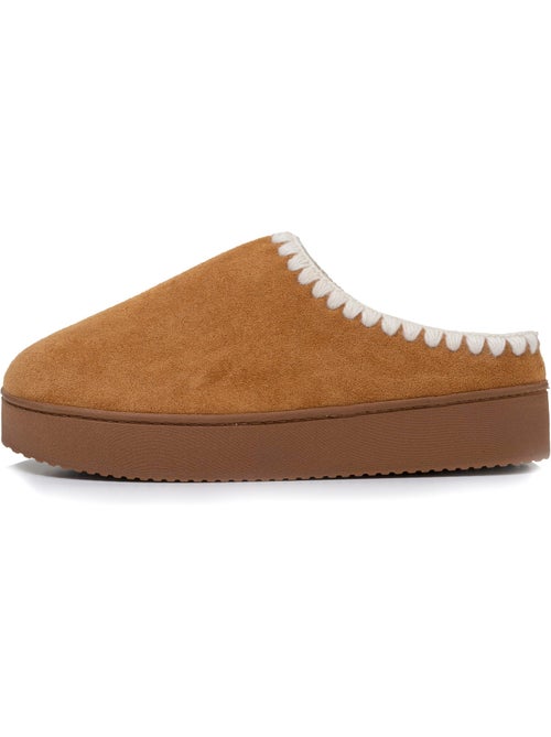 Zapatillas chinelas con tacón de cuña de 3,5 cm, muy cómodo mujer - Kiabi