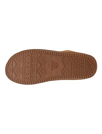 Zapatillas chinelas con tacón de cuña de 3,5 cm, muy cómodo mujer Isotoner