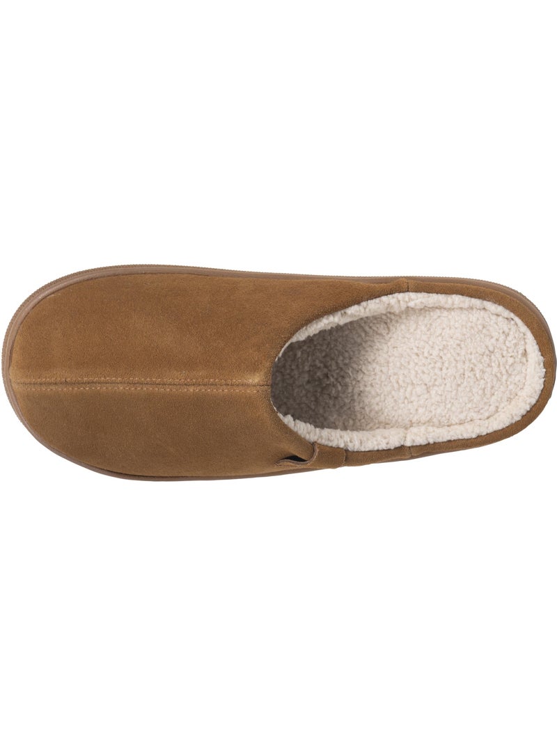 Zapatillas chinelas cuero «extra confort» hombre isotoner Camel - Kiabi