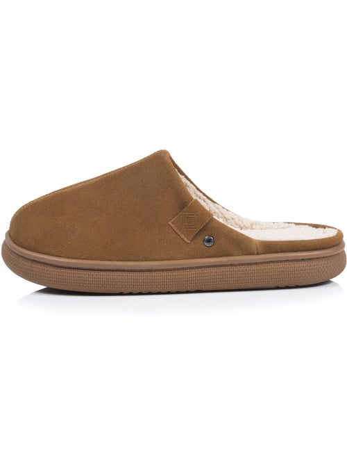 Zapatillas chinelas cuero «extra confort» hombre isotoner - Kiabi Zapatillas chinelas cuero «extra confort» hombre isotoner - Kiabi
