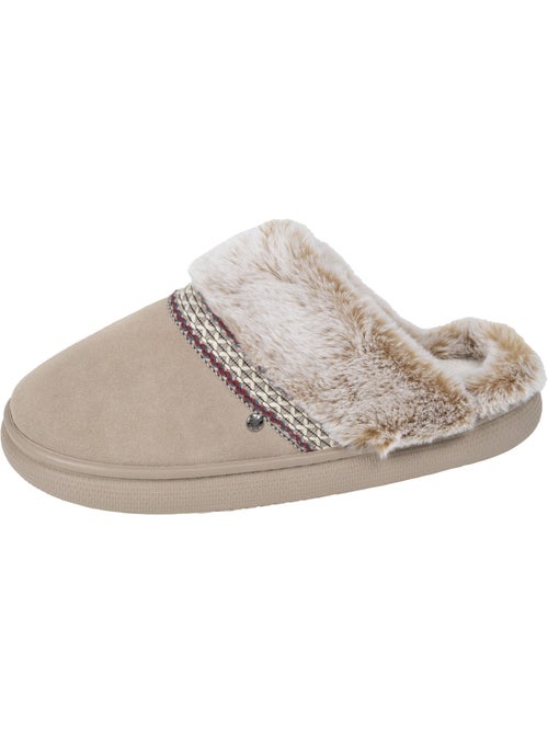 Zapatillas chinelas cuero, suela «bloup», extra cómodo mujer isotoner - Kiabi Zapatillas chinelas cuero, suela «bloup», extra cómodo mujer isotoner - Kiabi